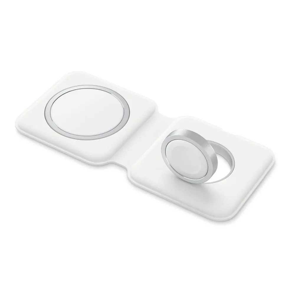 Cargador inalámbrico 2 en 1 para iPhone 16 / 15 / 14 / 13 / 12 con Magsafe + Apple Watch 1 al 9 y SE - Vista 1